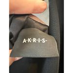 Akris Black Wool Cocktail Dress Swarovski Waist Size 10 Photo 6