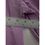 Anthropologie  Lilac Embroidered Puff Sleeve Blouse Cotton Eyelet Lace Top XS Photo 7