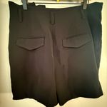 Vince Black Pleated Dress Shorts Women’s Size 12 Tailored High Waist Photo 1