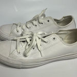 Converse white leather sneakers unisex sizing women’s size 8 men’s size 6 Photo 0