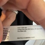 Eileen Fisher  Silk Notch Collar Long Line Blazer Black Womens Large Photo 4