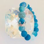 AGATE | Blue Striped Queen Beaded Bracelet Photo 2