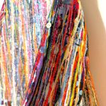 Splattered Paint Art to wear textured layered mesh Gauze made in Turkey size L Orange Size L Photo 7