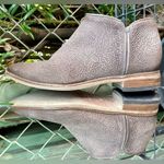 FIRENZE gray tooled leather ankle booties size 39 Photo 5