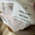 J.Crew Vintage Women's Bold Floral Cotton Chino Shorts Size 8 Multicolor Funky Photo 4