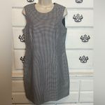 Vintage Sleeveless‎ Houndstooth Dress Black Size 10 Photo 2