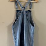 SO light wash denim overall denim jean dress Photo 4