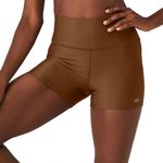 Alo Yoga  Brown Athletic Shorts High-Waisted Performance Photo 0