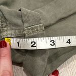 ASOS  Design Slouchy Mom Shorts Olive Green Cotton Denim High Rise Cuffed Size 8 Photo 4