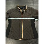 ZARA Women’s Quilted Black Riding Jacket size Small/Medium Photo 9