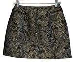 Urban Outfitters SILENCE & NOISE Gold Metallic Mini Skirt NWOT Size 2 Photo 4