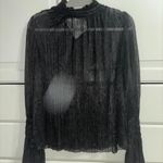 Sugar Lips  Women's Lurex Smocked Neck Top Photo 2