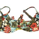 Coco reef  FLORAL BRA SIZED SWIMWEAR UNDERWIRE C CUP BIKINI TIE TROPICAL BACK TOP Photo 1