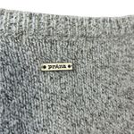 prAna  Women's Nolan Gray Cable Knit Pullover Tunic Sweater Wool Mohair Blend Med Photo 3