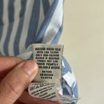 L. L. Bean classic white blue striped organic cotton button down boxy shirt M​​ Size M Photo 5
