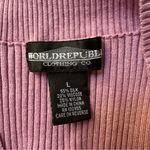 World Republic Clothing Co Pink Knit Sweater Vest Women's Size Large Silk Photo 3
