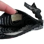 Vera Bradley Black Zip Id Card Card Holder Wallet Keychain Photo 4