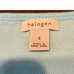 Halogen  Womens Small Tank Top Sleeveless Knit Casual Basic Top‎ Light Blue Photo 1