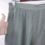 August Silk  8 31x26 Silk Thatched Pattern Lined Crop Workwear Dress Pants Photo 6