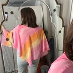 Daisy Fuentes Y2k Poncho Pink Yellow Size One Size Photo 4