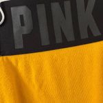 Victoria's Secret  PINK sz M Womens Yellow Logo Campus Shorts Lounge Sleep Casual Photo 6