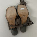 ZARA NWT  sz8 wrap sandals heel eu39 green HEELED SANDALS WITH TIED STRAP sexy Photo 4