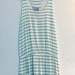 Splendid Dress Aqua Striped Drop Waist Racerback Tank Dress Sz S NWT Photo 0