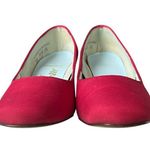 Pierre Debs cranberry 2.5" heels pumps slip on dress shoes special occasion Size 7.5 Photo 3