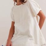 Free People Bohemian Ethereal Billowy Sunset City Tunic Swing Top White Large Photo 0