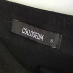 High Wasted Refurbished Suede Button Down Skirt Black Photo 2