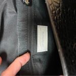 Liz Claiborne Vintage Black Vinyl Purse w front snap closure Photo 3