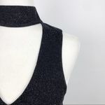 Show Me Your Mumu NWT  Friday Black Choker Cut out Dress XS Metallic Black Photo 5