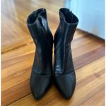 Vince  Luisa High Heel Ankle Boots Black Leather Size 8 Photo 3
