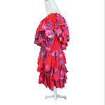 Endless Rose red floral One Shoulder Mini Dress Tiered Ruffle NEW summer Photo 5