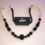 The Limited  Black and White Beaded Boho Necklace Photo 5
