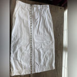 Vince ‎ white denim skirt with front slit size 25 Photo 4