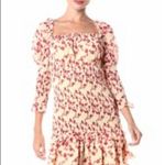 Keepsake Charming Mini Dress , Charmed Puff Sleeve’s Size S Red Photo 0