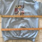 Gildan Taylor Swift Sky Blue Hoodie The Eras Tour Drawstring Concert Dates Back Sz M Photo 5