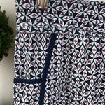 Anthropologie Hei Hei Blue White & Red Print Casual Pants M Photo 2