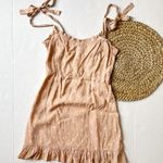 Olivaceous  Blush Polka Dot Mini Dress Photo 1