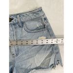 Show Me Your Mumu Blue Arizona High Waisted Denim Shorts Size 26 Distressed Photo 3