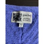 Habitat  Sweater Women's Small Cardigan Knit Button‎ Blue 3/4 Sleeve Photo 2