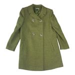 Thalian women's 8 medium Wool Green Textured peacoat lined Coat jacket lady Photo 0
