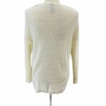 Lord & Taylor Design Lab Sweater Faux Wrap Cream Loop Knit Womens Small White Photo 1