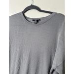 Eileen Fisher Tunic Top Size XS Oversized Gray Tencel Semi-Sheer Minimalist Photo 1