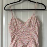 Cotton Candy LA Floral Pink‎ Mini Dress Ruched Size Small Pink Photo 1