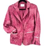 Susan Graver VINTAGE Y2K  S pink satin brocade jacket floral bows romantic 2000's Photo 0