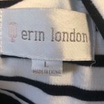 Erin London  Size Large Black and White Striped Blazer Photo 5