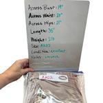 Madewell  Velvet V-Neck Balloon Sleeve Dress Blush Mauve Size Medium Photo 11