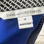 Diane Von Furstenberg Diane von Furstenburg silk royal blue blouse medium chain link‎ 8 Photo 8